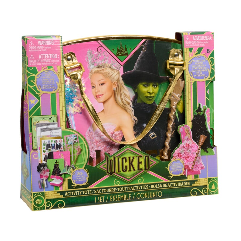 WICKED Universal Wicked Activity Tote - Kids Arts & Crafts Set with Fabric Characters, Stickers, Crown & Dress-Up Activities, Portable Craft Kit Ages 3+ - Image 2