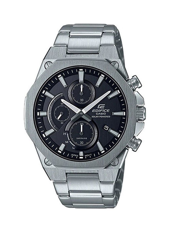 كاسيو ساعة يد بعقارب وسوار من الستانلس ستيل طراز Efs-S570D-1Audf رجال - Image 1