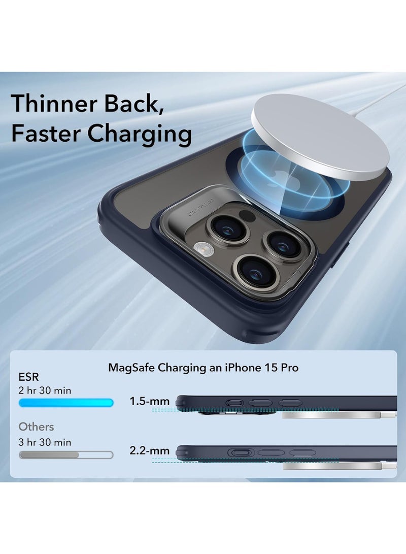 Captaintech MagSafe Case for iPhone 15 Pro -Grade Protection with Built-In Stand | Scratch-Resistant Classic Series Cover - Image 4