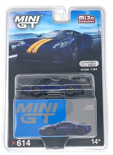 Mini GT Models True Scale Miniatures Model Car Compatible with Ford GT Sconco Blue 164 Diecast Model Car MGT00614MJ - Image 1