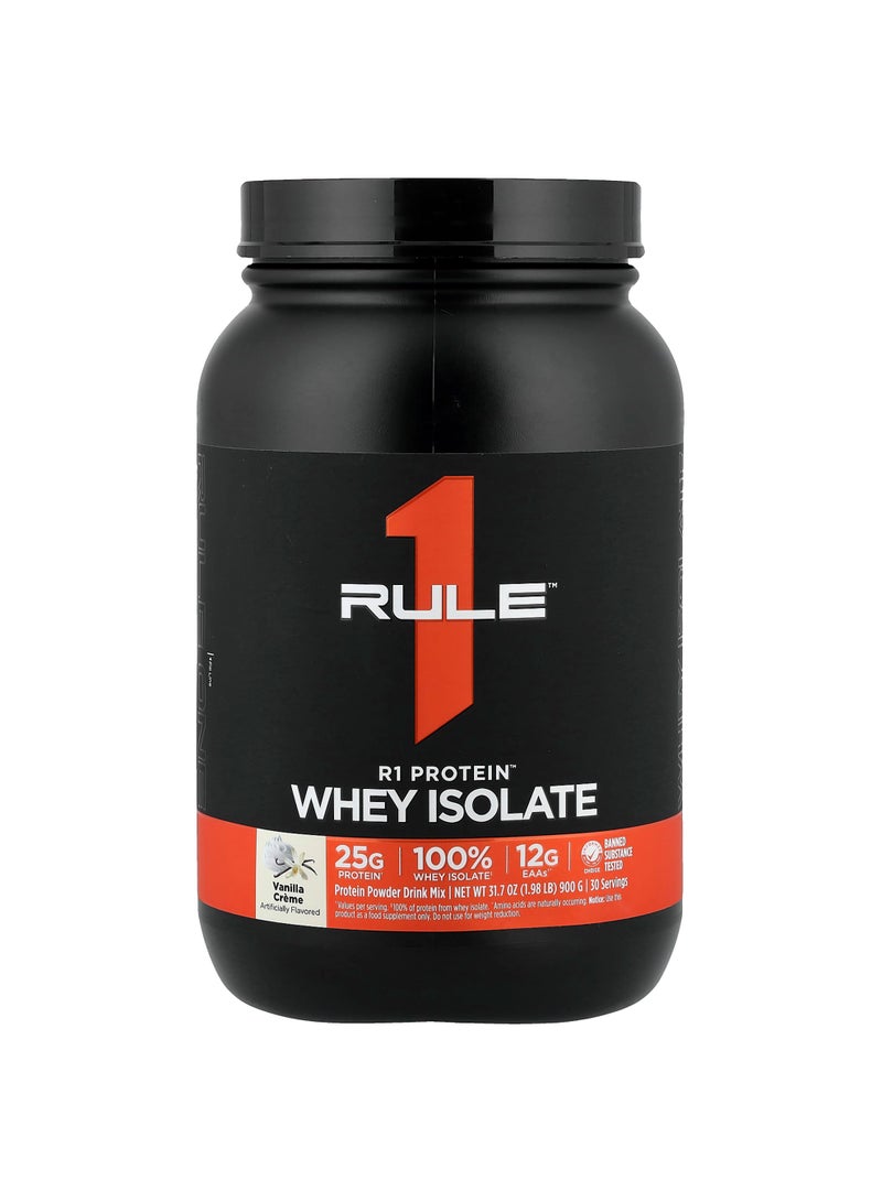 R1 Protein™ Whey Isolate, Vanilla Creme, 1.98 lb (900 g)