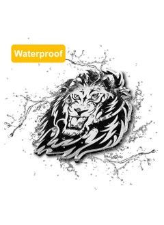 Generic 2 Pcs Silver Metallic Animal Car Stickers 3D Self-Adhesive Personalized Sticker Decals for Car Laptop Refrigerator Door Window Decoration (Lion + Eagle)  - Image 3