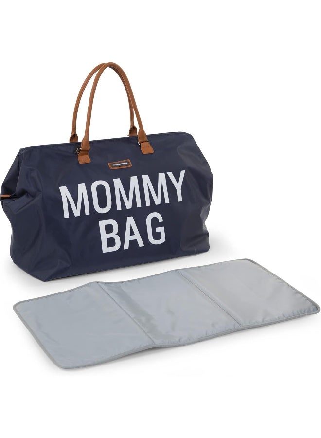 Childhome Navy Large Diaper Bag, Mommy Hospital Bag, Tote for Women, Travel Bag, Baby Bag, Pregnancy Must Haves - Image 4