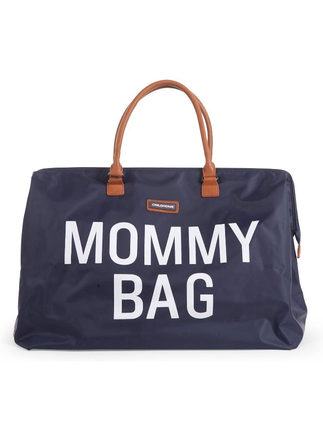 Childhome Navy Large Diaper Bag, Mommy Hospital Bag, Tote for Women, Travel Bag, Baby Bag, Pregnancy Must Haves - Image 1