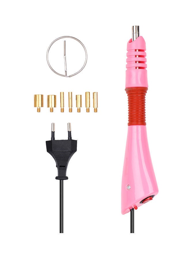 NIBEMINENT DIY Hot Rhinestone Crystal Machine Fix Applicator Electric Soldering Welding Repair Tools Pink 25.5 x 14.5 6centimeter - Image 1