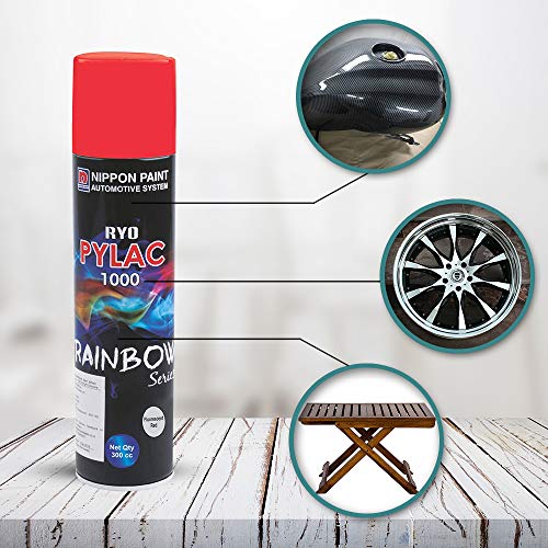 Nippon Paint RINY147608 Paint, Fluorscent Red 300 ml - Image 3