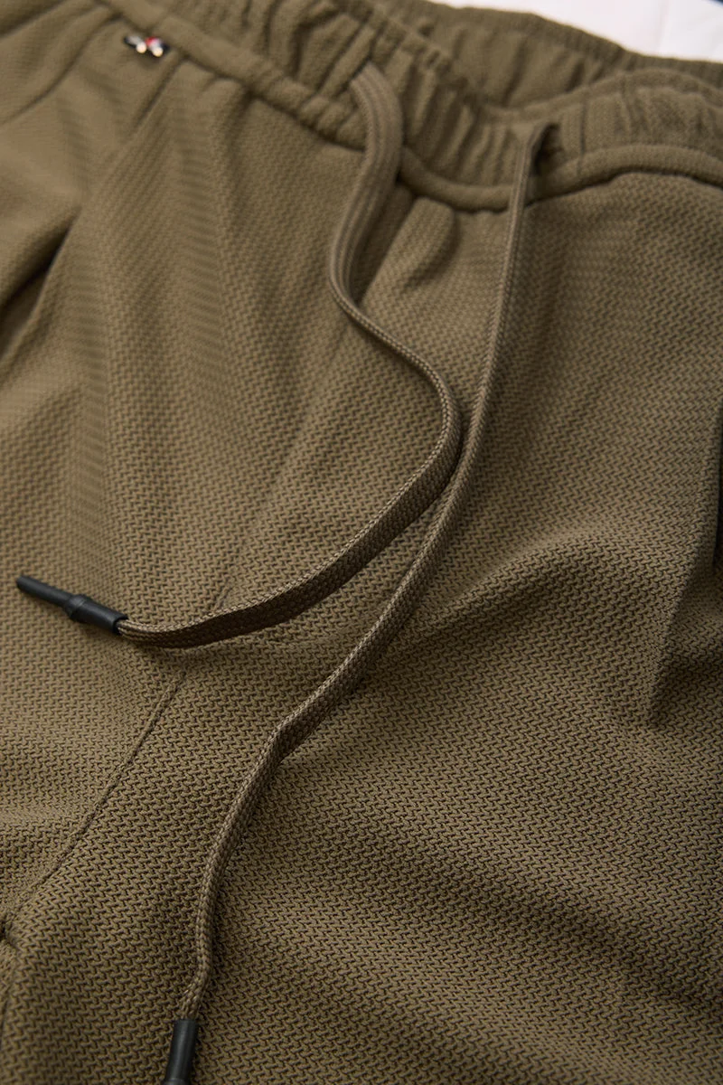 SNITCH بنطلون زيتوني بخصر متوسط وقصة ضيقة