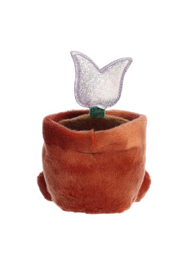 Aurora® Adorable Palm Pals™ Holland Potted Tulip Stuffed Animal - Pocket-Sized Play - Collectable Fun - Brown 5 Inches - Image 4