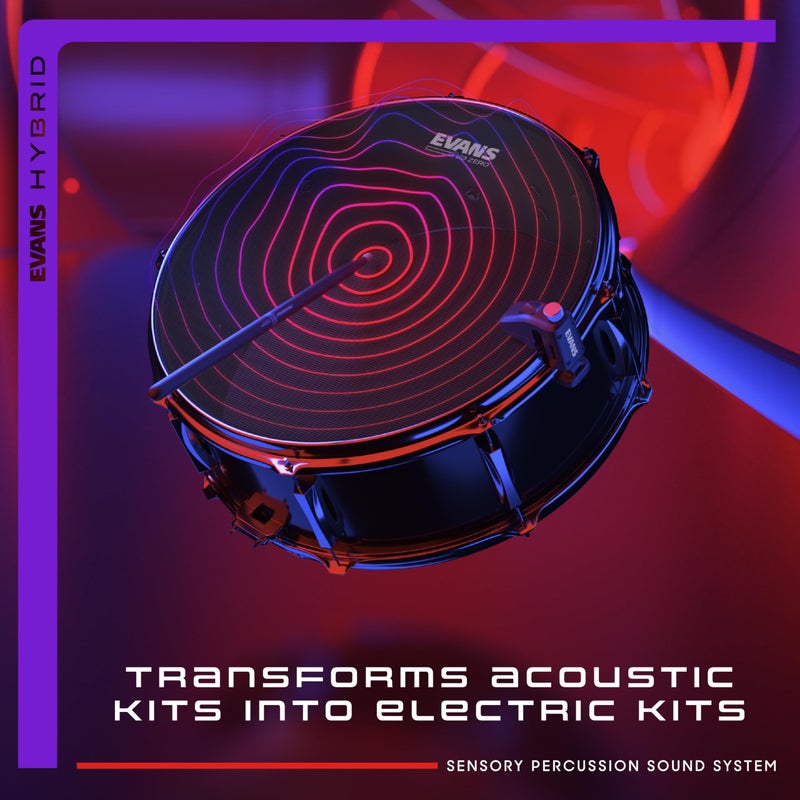 Evans Hybrid Sensory Percussion Sound System - Includes Software, Audio Interface, 3 Drum Sensors, & Cables - Transform ANY Drum Set Into Customizable Music Tool - Image 2