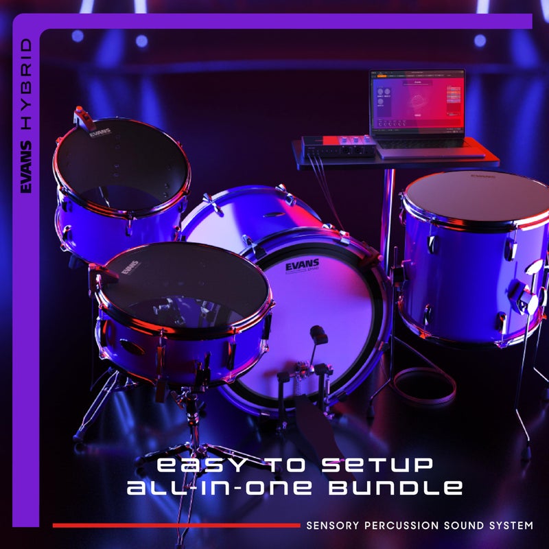 Evans Hybrid Sensory Percussion Sound System - Includes Software, Audio Interface, 3 Drum Sensors, & Cables - Transform ANY Drum Set Into Customizable Music Tool - Image 5