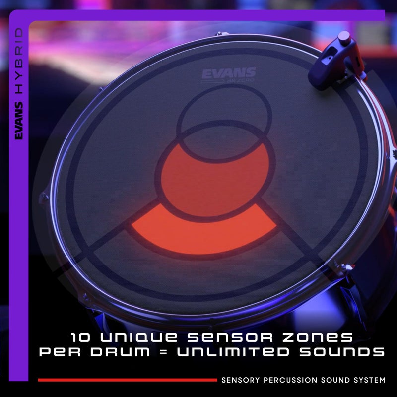 Evans Hybrid Sensory Percussion Sound System - Includes Software, Audio Interface, 3 Drum Sensors, & Cables - Transform ANY Drum Set Into Customizable Music Tool - Image 3