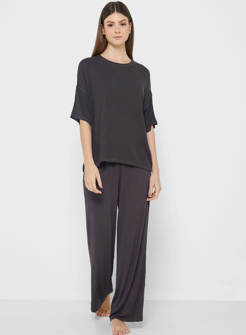 Cotton On Body Wide Leg Pyjama Pants