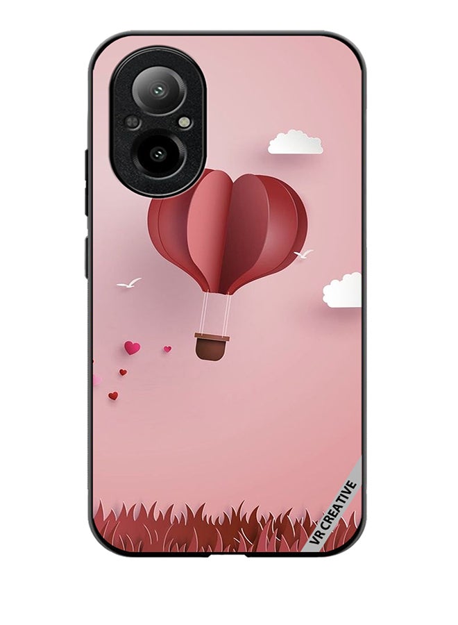 VR CREATIVE Protective Case Cover For Realme C67 4G Paper Hot Air Balloon Design Multicolour - Image 1