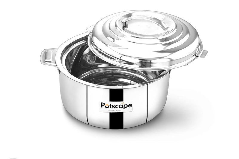 POTSCAPE طقم بوتسكيب ريجال كسرولة ساخنة 500 مل نظام قفل فريد نضارة تدوم طويلاً توزيع الحرارة بالتساوي كسرولة معزولة من الفولاذ المقاوم للصدأ خفيفة الوزن آمنة للأواني - Image 3