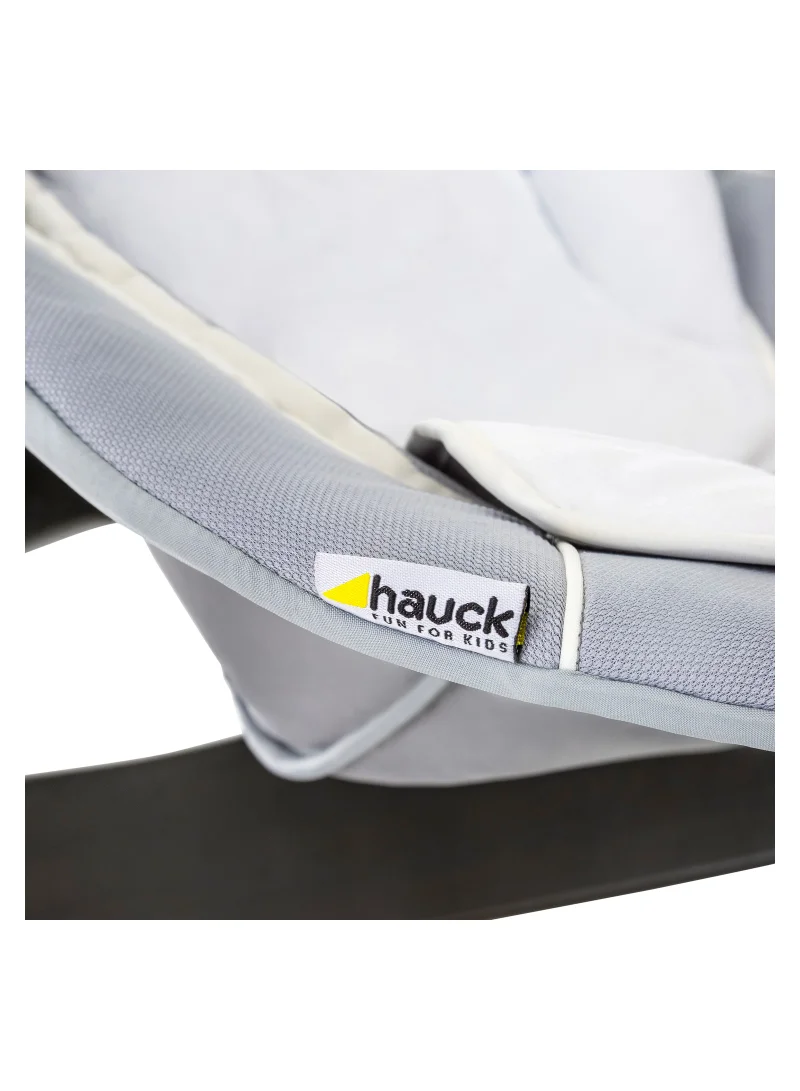 هوك Alpha+ 2 In 1 Bouncer And Baby Rocker, Stretch Grey From Birth, Newborn Set, Compatible With Alpha Highchair