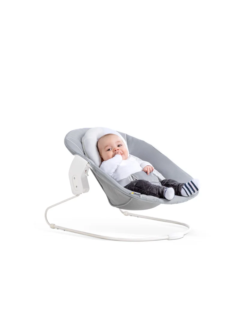 هوك Alpha+ 2 In 1 Bouncer And Baby Rocker, Stretch Grey From Birth, Newborn Set, Compatible With Alpha Highchair