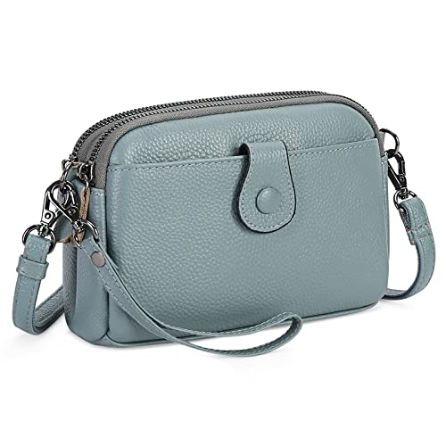GAEKEAO Crossbody Bags for Women Small Vegan Leather Shoulder Purse Cross Body Bag Handbags with Wristlet Top Zipper - Image 1