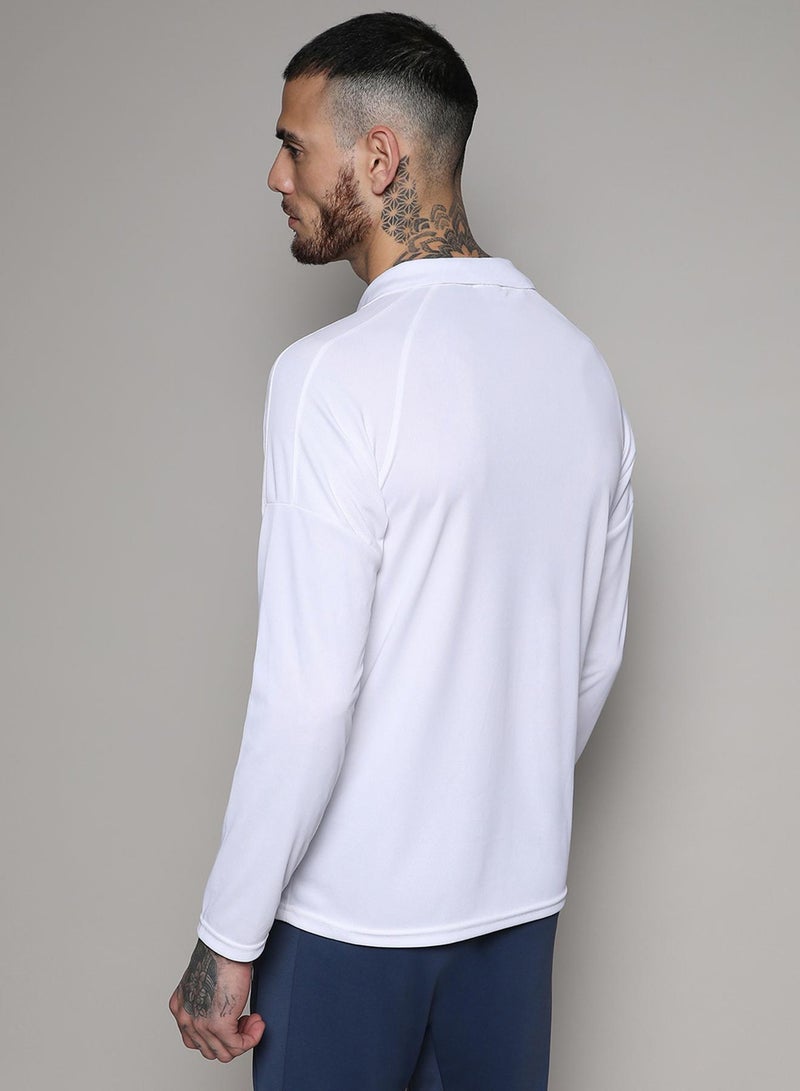 كامبوس سوترا Men's White & Blue Contrast Print Activewear T-Shirt  - Image 5