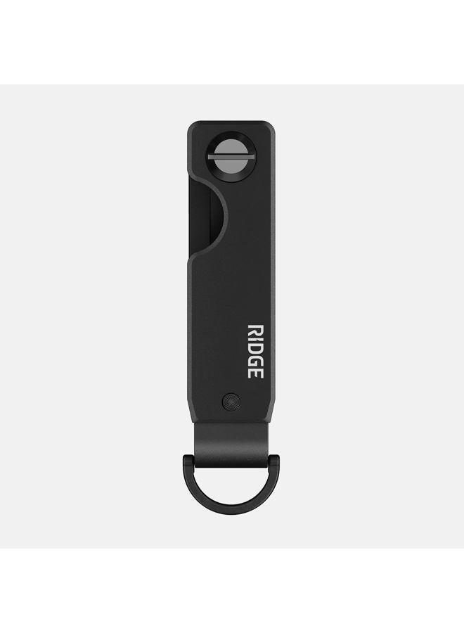 The Ridge Key Organizer - Compact Metallic Key Holder, Minimalist Innovative Keyholder, Smart Keychain Secures 2-6 Keys, Royal Black, One size - Image 3