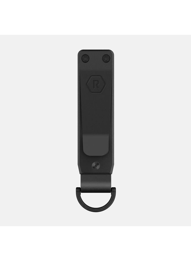 The Ridge Key Organizer - Compact Metallic Key Holder, Minimalist Innovative Keyholder, Smart Keychain Secures 2-6 Keys, Royal Black, One size - Image 4