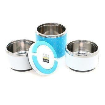 HOMETIC 3 Layer Lunch Box Handheld Tiffin Leak Proof Insulated Thermal Container for School Office use Lunch Box Picnic Food Container Tifin Hot Box Vacuum Insulated - Image 3