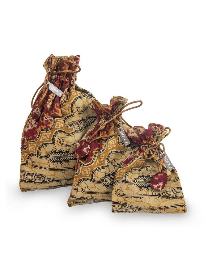 NOVICA مجموعة خواتم فضة استرلينية عيار .925 مصنوعة يدويًا من إندونيسيا (مجموعة من 3 خواتم) عرض الحلقة 10 مم 'معًا' (مجموعة من 3) - Image 5