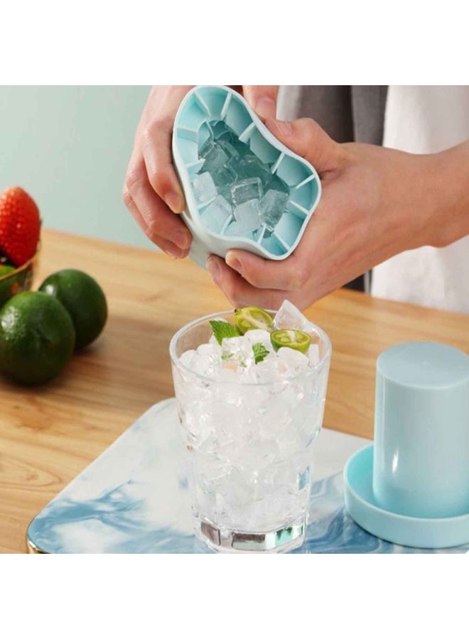 Mini Ice Squeeze & Release Cylinder, 3-Pack,Free 304 Stainless Steel Ice Cube Tong,Mini-Ice Cube Makers,Summer Drink Essentials - Image 3