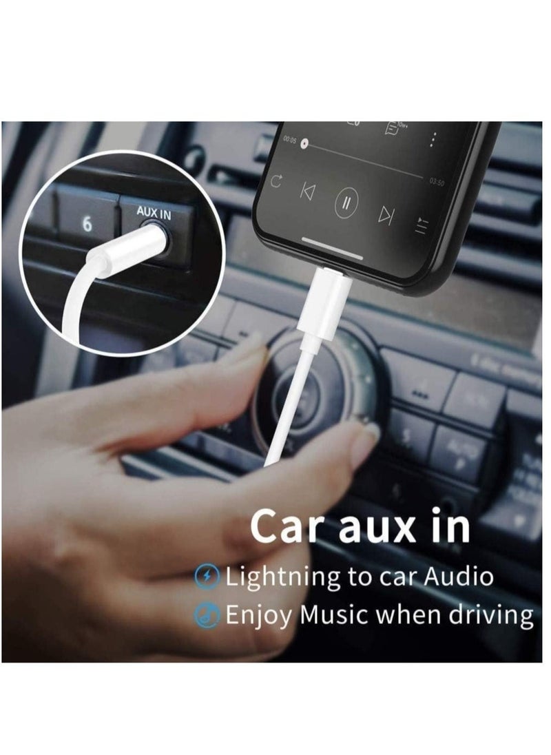 BGM - Aux Cord for iPhone, Apple MFi Certified esbeecables Lightning to 3.5mm Aux Cable for Car Compatible with iPhone 12 11 XS XR X 8 7 6 iPad iPod to Car Home Stereo Speaker Headphone - Image 1