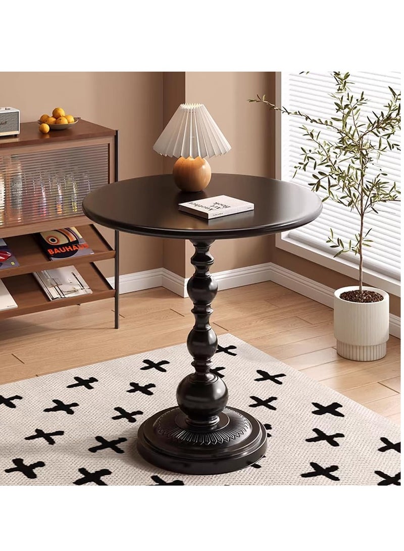 طاولة جانبية مستديرة، طاولة نهاية صغيرة لغرفة نوم غرفة المعيشة، طاولة بجانب السرير، طاولة قهوة خشبية، مضادة للماء ومكافحة الصدأ، لغرفة المعيشة، غرفة النوم، المكتب - Image 1