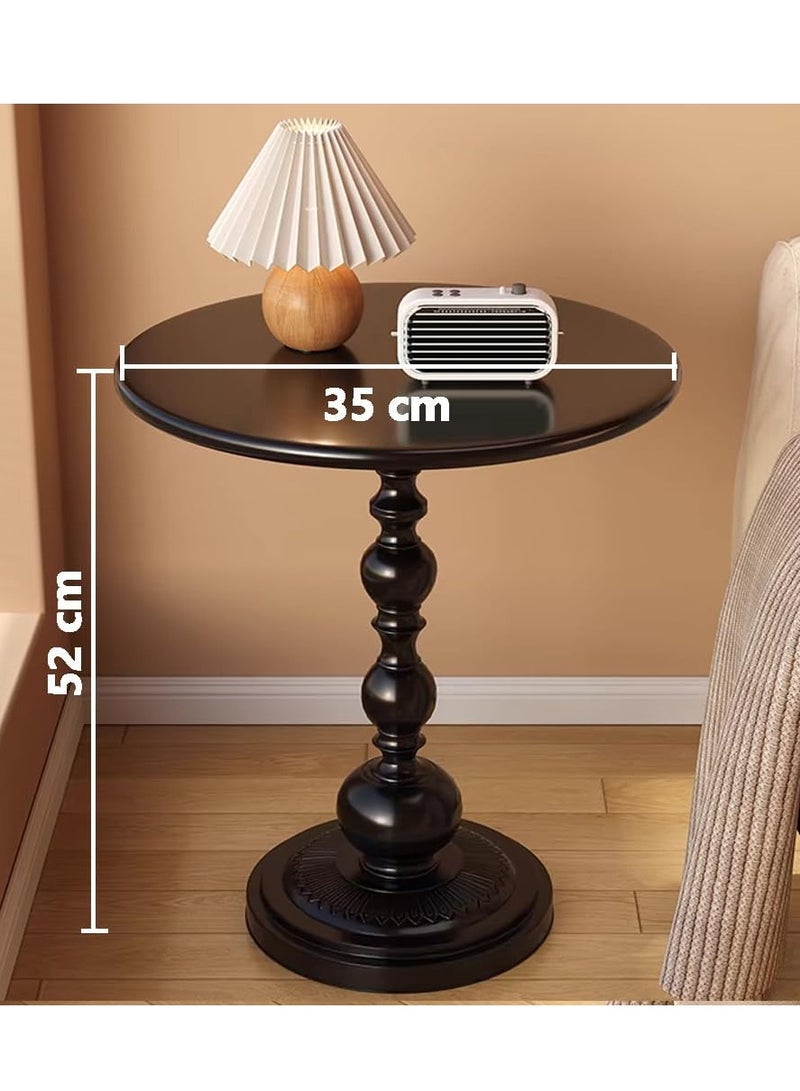 طاولة جانبية مستديرة، طاولة نهاية صغيرة لغرفة نوم غرفة المعيشة، طاولة بجانب السرير، طاولة قهوة خشبية، مضادة للماء ومكافحة الصدأ، لغرفة المعيشة، غرفة النوم، المكتب - Image 2