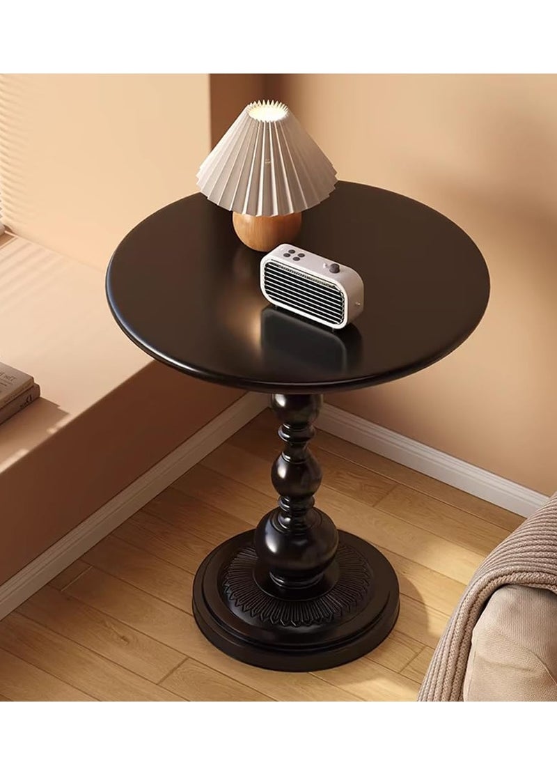 طاولة جانبية مستديرة، طاولة نهاية صغيرة لغرفة نوم غرفة المعيشة، طاولة بجانب السرير، طاولة قهوة خشبية، مضادة للماء ومكافحة الصدأ، لغرفة المعيشة، غرفة النوم، المكتب - Image 4