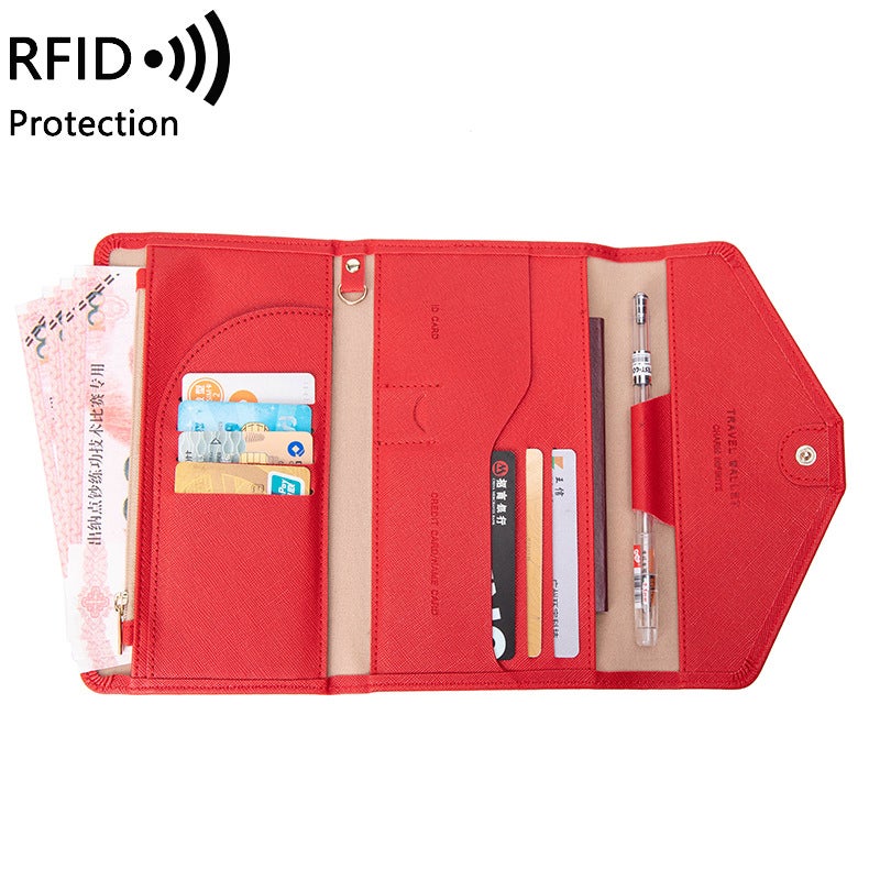 سلع جلدية مطبوعة * مصنعون خصم جديد 30% حافظة هوية بطاقة RFID حزمة دفتر سفر حزمة دفتر سفر - Image 1