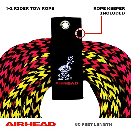 Airhead 1 2 Person Tow Rope for Towable Tubes 60 ft Heavy Duty 2Section Boat Towline for Tubing UV Resistant 16 Strand Polypropylene with Rope Keeper 2375 lb Break Strength - Image 3