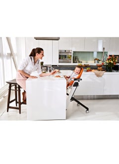 Peg Perego Peg Perego Siesta Follow Me High Chair With Reclinable 5-Point Harness Double Removable Tray And Cup Holder 59 L X 105 H X 79 D - Red Berry Upto 3 Yrs  - Image 4