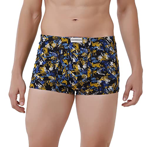 Macroman Men 100% Cotton Printed Mini Trunk | Printed Mini Trunk for Men | Color and Print May Vary | Pack of 2 - Image 2