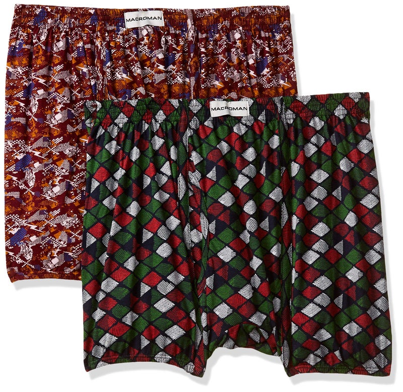 Macroman Men 100% Cotton Printed Mini Trunk | Printed Mini Trunk for Men | Color and Print May Vary | Pack of 2 - Image 1