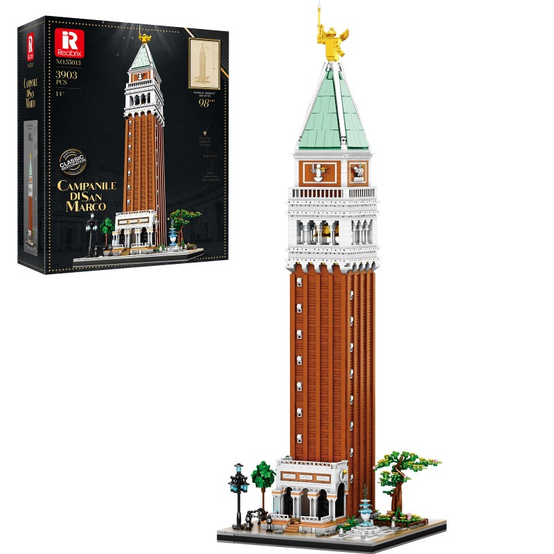 Reobrix Architecture Building Set for Adults Venice Landmark Tower St Marks Campanile Model Kit Creative Home Office Decor Toy Great Gift Idea for Teens 14 - Image 3