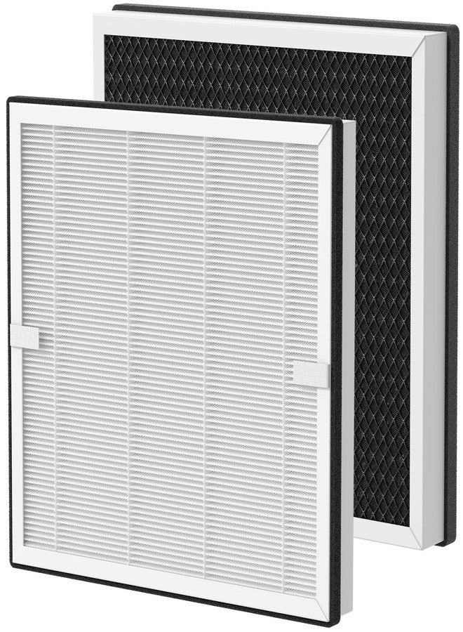 XBWW 2 Packs Europa Replacement Filters Compatible with Afloia Europa Air Cleaner Purifier, 3-in-1 Filtration of Pre-filter, Main Filter and Activated Carbon Filters - Image 1