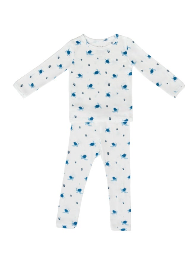 Hushabye – Bamboo Pyjamas for Kids – Turtle Print - Image 2