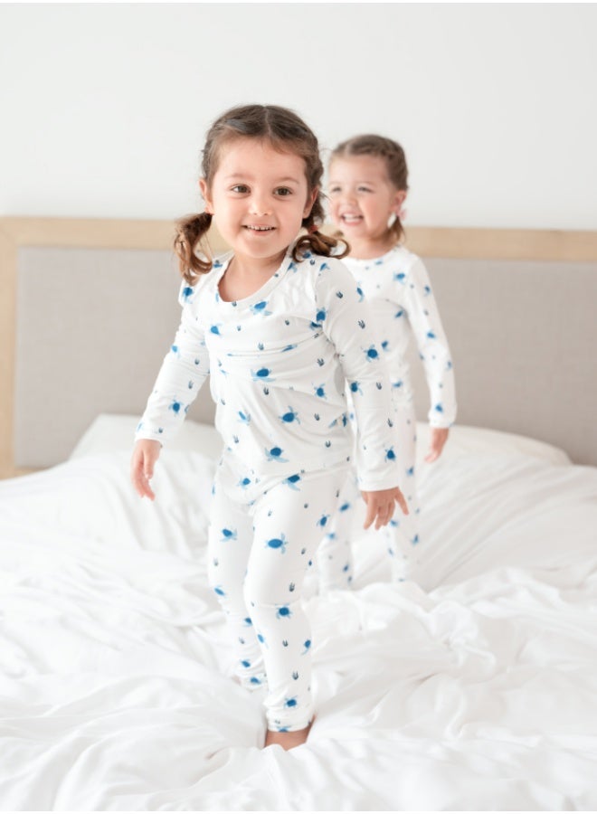 Hushabye – Bamboo Pyjamas for Kids – Turtle Print - Image 4