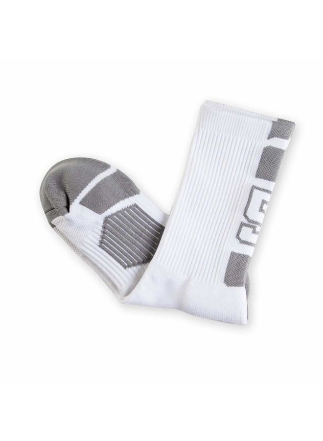ChalkTalkSPORTS Custom Team Number Crew Socks | Athletic Socks | White | 16 - Image 5