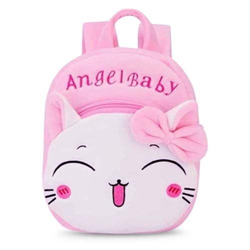 ADISA Kids Backpack Toddler Bag Back Pack Plush Cartoon for Girls and Boys 1-5 Years (BP103-PIN) - Image 1