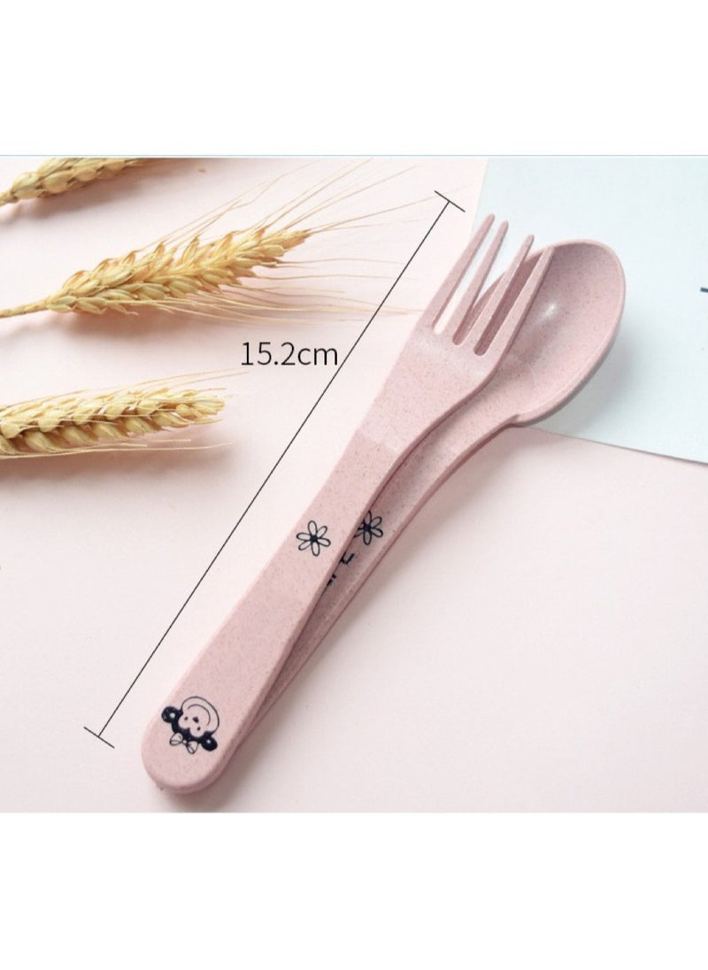 Goolsky Suction Plates for Baby, Silicone Plates with Suction Divided, Baby Spoon Fork Set for Toddler Baby Dishes Kids Plates  - Image 2
