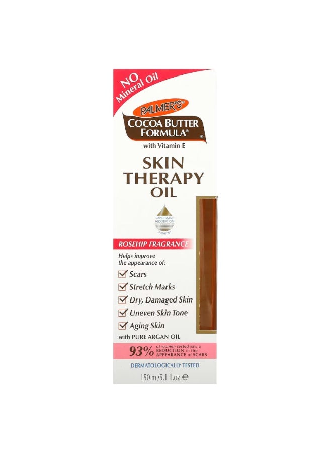 بالمرز، تركيبة زبدة الكاكاو® مع فيتامين هـ، زيت علاجي للبشرة، برائحة ثمر الورد، 5.1 أونصة سائلة (150 مل) - Image 2