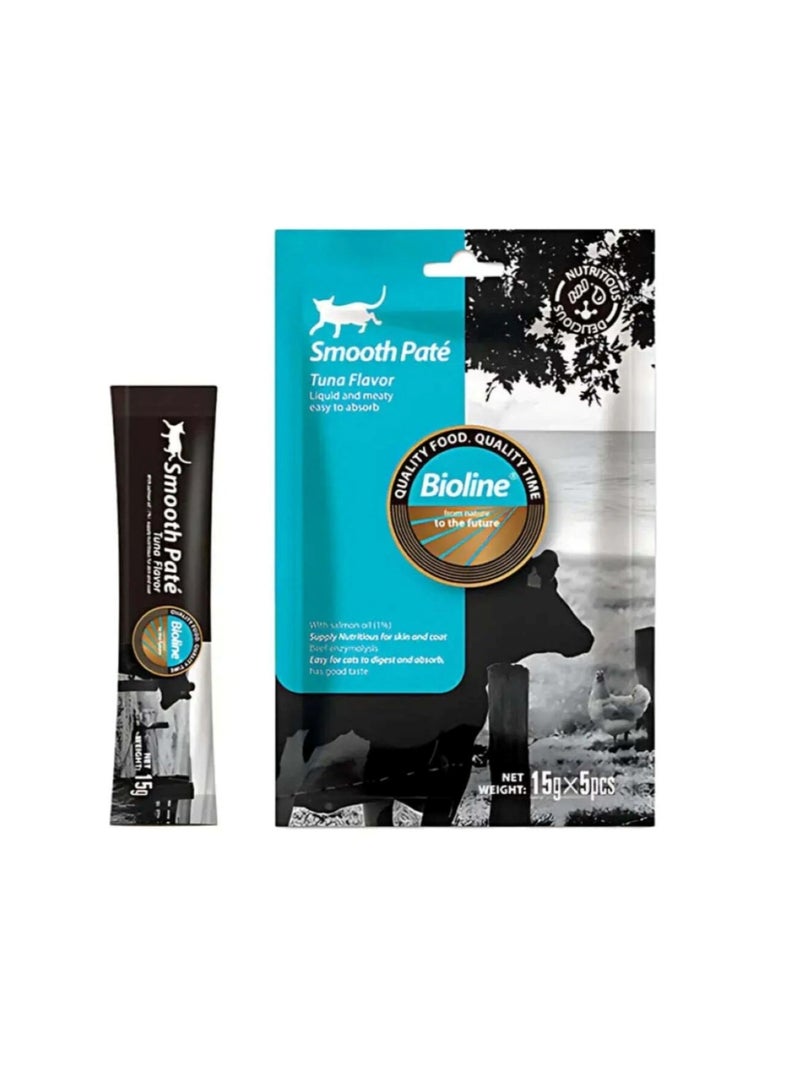 بايولاين باتيه ناعم من ناتشورال فيست - مكافآت القطط بنكهة التونة لبشرة صحية