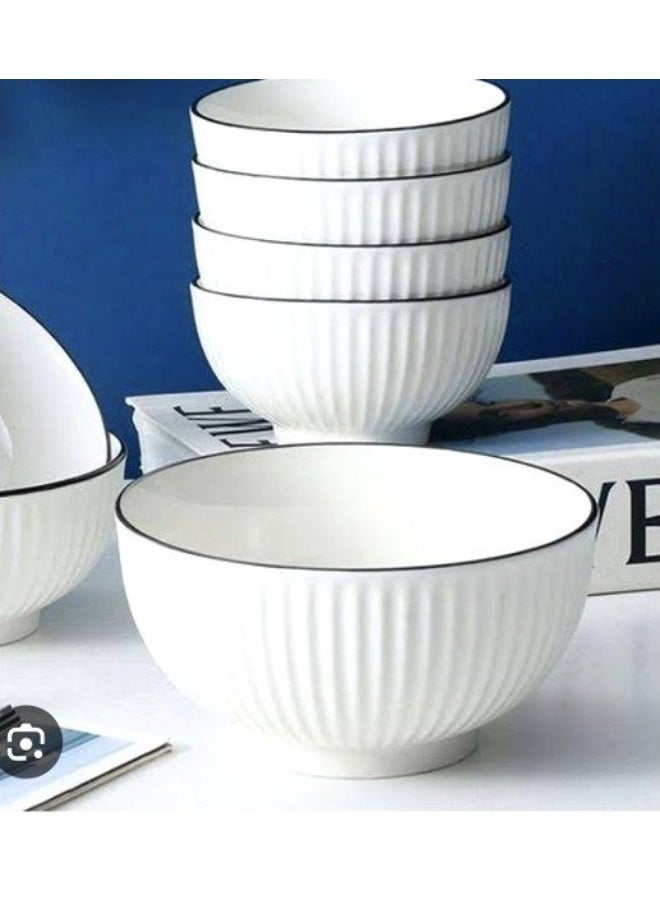 4بولات بورسلين ابيض مضلع مقاسات حرف اسود مستورد حراري