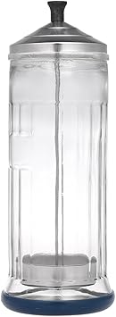 Anself Professional Salon Barber Disinfection Jar Sterilization Container Sanitizer Glass Manicure Disinfection Cup for Hairdressing Tools - Image 1