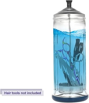 Anself Professional Salon Barber Disinfection Jar Sterilization Container Sanitizer Glass Manicure Disinfection Cup for Hairdressing Tools - Image 5