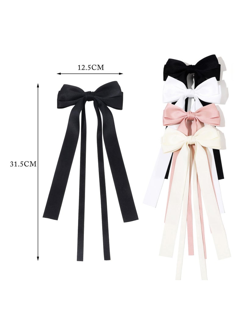 مشبك شعر على شكل قوس مشبك شعر انسيابي مشبك شعر نسائي إكسسوارات شعر بسيطة مشبك شعر منقار البط مشبك شعر مزاج الشريط 2 أزياء - Image 2