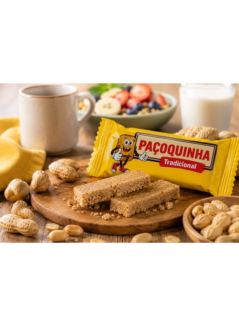 DaColonia Paçoquinha Traditional Peanut Butter Crumble, Gluten Free, 100 Pieces, 1.4 kg - Image 4